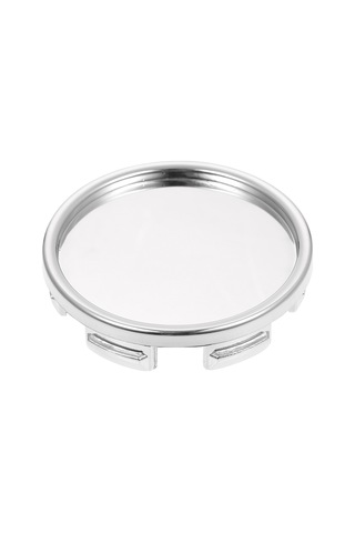 Ranyeek 4 Adet 55mm Abs Araba Tekerlek Merkezi Kapakları - Gümüş Renkli Modifikasyon Kapağı Seti