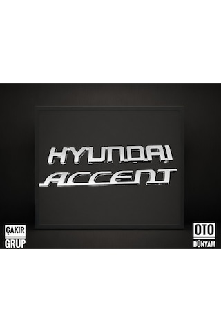 Hyundai Accent Era Kasa Bagaj Yazısı Boyut A Kalite