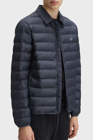 Fred Perry J1301 Collared Insulated Erkek Mont Mavi