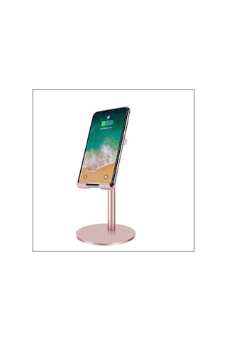 Mühlen T40-3 Ayarlanabilir Ergonomik Telefon Ve Tablet Tutacağı Standı Askısı Rose Gold