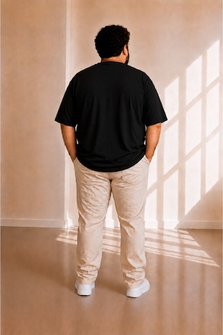 Sngl Tekstil Erkek Büyük Beden Oversize Kısa Kollu T-shirt 3xl 4xl 5xl 6xl 7xl 8xl 9xl 10xl Siyah