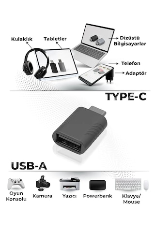 Usb 3.2 To Type-c Dönüştürücü Yüksek Hızlı Veri Aktarımı