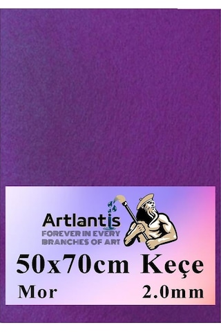 Mor Keçe 50 x 70 CM 2.0 MM 1 Adet Renkli Hobi Keçesi Elişi Keçesi Anasınıfı Kreş Okul Öncesi