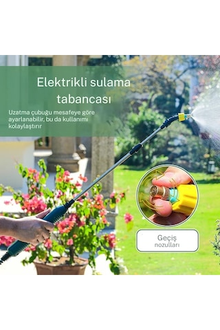 Techtic Yüksek Basınçlı Taşınabilir Elektrikli Bahçe Püskürtücü