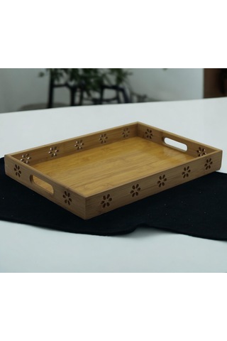 Kotıa Home Bambu Dekorlu Tepsi Büyük
