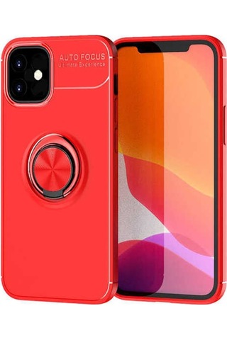 Apple Uyumlu iPhone 12 Mini Kılıf Yüzüklü Magnetli Ravel Case