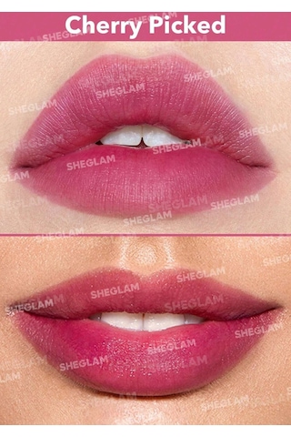 Sheglam Cherry Picked Lip & Cheek Tint Mat, Doğal Ve Nemlendirici Red
