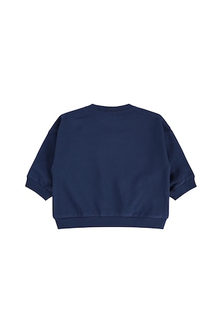 Civil Baby Çiçek Nakışlı Basic 6-18 Ay Sweatshirt - Lacivert Koyu Lacivert