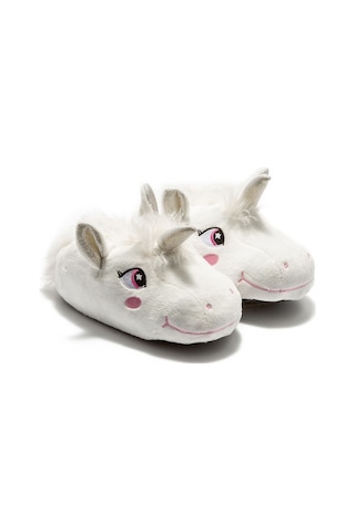 Twigy Pinky Çocuk Hayvanlı Panduf Beyaz 22/29 CC0671 Beyaz