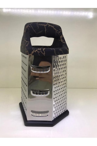 Penguen Siyah Mermer Desen 22x11.5 Cm Paslanmaz Çelik Altıgen Ren