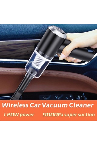 Crackedice Taşınabilir Islak Ve Kuru Araç Süpürgesi, Siyah