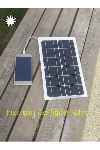 Güneş Enerjili Süper Cep Telefonu Tablet Hızlı Şarj Cihazı Ezız