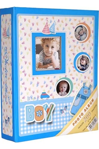 Rabsev 10x15cm 200 Fotoğraf Kapasiteli Lüks Bebek Fotoğraf Albümü RS462003-M