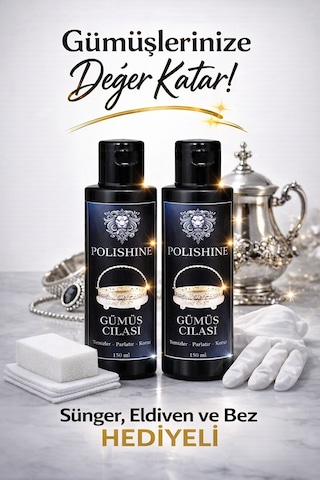 Gümüş Temizleyici Ve Parlatma Cilası 150ml 2 Adet