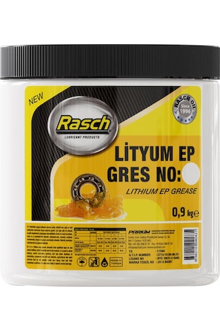 Rasch Lityumlu Yüksek Basınç Ep2 Katı Gres Yağı Sarı 0.9 KG