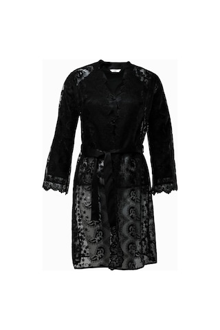 Pierre Cardin 6lı Dantelli Sabahlık Çeyiz Seti Siyah