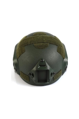 Haki Koruyucu Başlık Miğfer - Askeri Airsoft Paintball Kask Haki