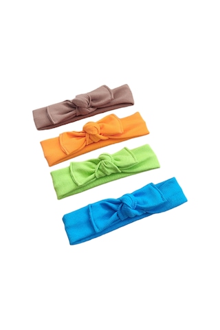S-mall Ribana Bebek Saç Bandı - 4'lü - 0-3 Yaş - Colorful Çok Renkli