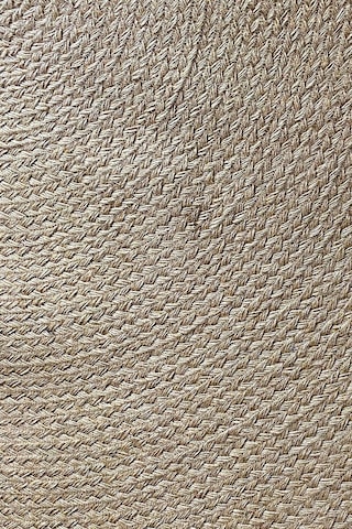 Kilim Saç Örgü Jüt İp Düz Yuvarlak 90x90 cm