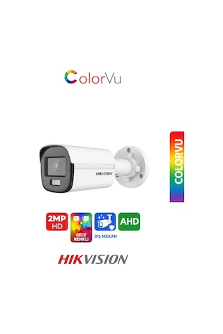 Ds-2ce10df0t-pf Gece Renkli Güvenlik Kamerası Colorvu