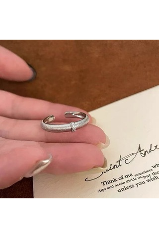 Kadınlar İçin Özel Olarak Tasarlanmış Benzersiz Düz Bantlı Yüzük No.33 Çok Renkli