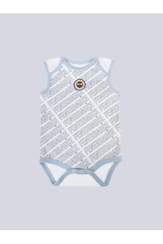 Fenerbahçe Bebek Altı Renk Logolu Body Beyaz