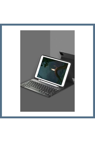Buradabulabilirsin iPad Uyumlu Pro 11 2022 Kılıf Kc01 Smart Klavyeli Tablet Kılıfı - Siyah Bbz