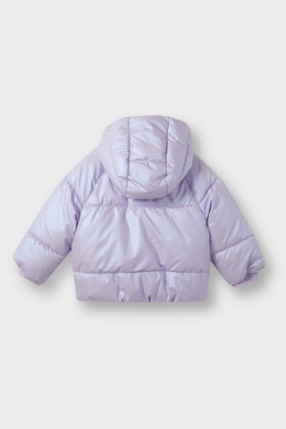 Defacto Kapüşonlu Fermuarlı Çıtçıtlı Şişme Lila Kız Bebek Mont E7985a5/pr247 Lila