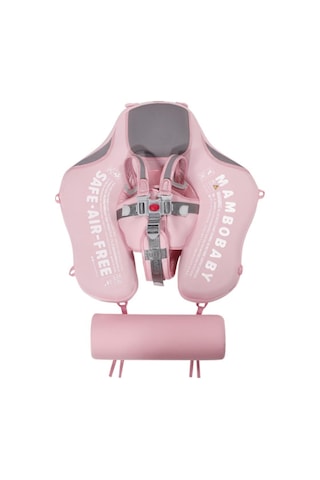 Mambobaby Yüzme Simidi - Pembe Fil, Emniyetli, Gölgelikli Ve Ayak Destekli
