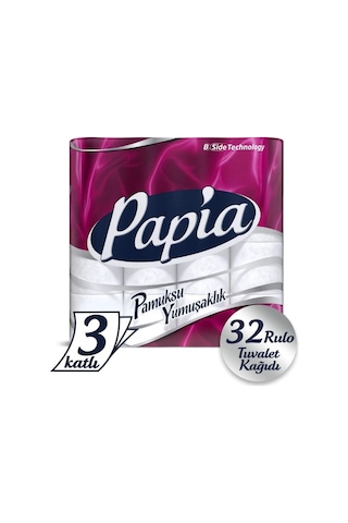 Papia 3 Katlı Tuvalet Kağıdı 32 Rulo Papia 3 Katlı Tuvalet Kağıdı 32 Rulo