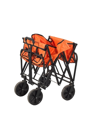 Çok Amaçlı Katlanır Plaj Kamp Piknik Eşya Taşıma Arabası Turuncu