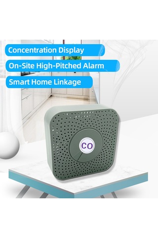 Tuya Zigbee Co Dedektörü Taşınabilir Karbon Monoksit Çok Renkli