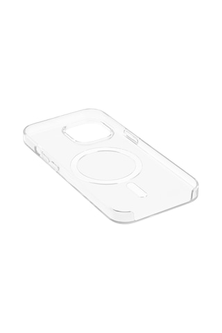 Maks Technology iPhone Uyumlu 14 Kılıf Ic Çipli Mkst Wireless Şarj Özellikli Şeffaf in Kapak - Şeffaf