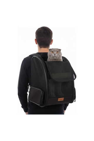 Tr Airmove Premium Kedi Köpek Taşıma Çantası, Silinebilir, Yırtılmaz Fileli, Bükülmez Gövde, Sırt Çantası T