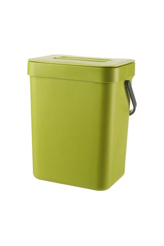 Suntek Modern Atık Çöp Kutusu Duvara Monte Ofis Yeşil-3l-orta Yeşil