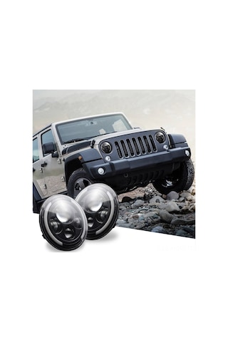 Suofeng 7 İnç 150w Led Far: 4 Işık Modu Yüksek/düşük, Sinyal, Gündüz , 6500k, Ip67, Jeep/hummer Uyumlu, H4/h13 Bağlantı