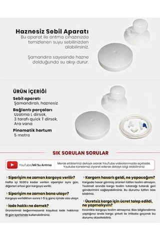 Su Arıtma Cihazı Için Haznesiz Sebil Aparatı
