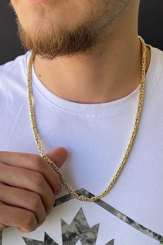 Zümrüt Sarraf 14 Ayar Altın Erkek S Kral Zincir Kolye