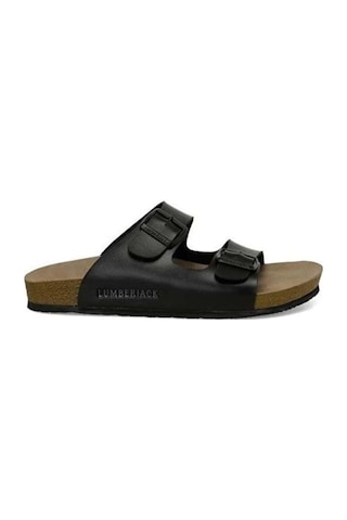 Lumberjack Mendy 5fx Siyah Comfort Anatomik Tokalı Casual Terlik Siyah