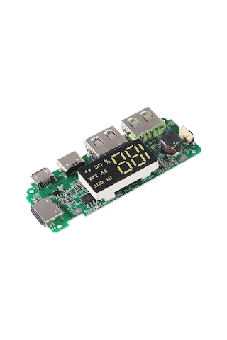 18650 Lityum Pil Şarj Modülü Dijital Göstergeli 5v2.4a 2a 1a Dual Usb Çıkış