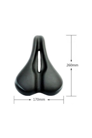 Dancemonkey Darbeye Dayanıklı Bisiklet Koltuğu Minderi, Siyah Siyah