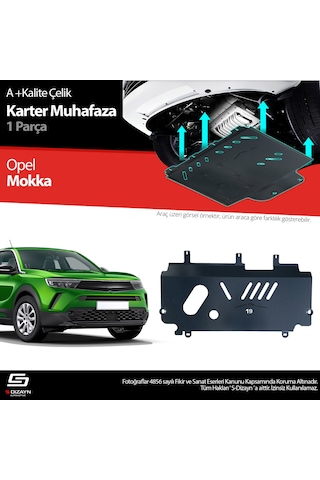 S-dizayn Opel Mokka 2 Çelik Karter Muhafaza Koruma 2020 Üzeri A+ Kalite