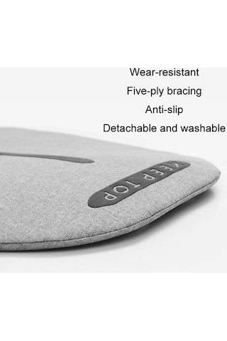 Tongxida Tutun Top Araba Çocuk Koltuğu Kaymaz Kalın Ped, Aşınma Önleyici Koruyucu Gri