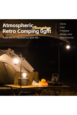 Ccgloball Çevre Kamp Lambası Usb Şarj Edilebilir Sonsuz Ayarlanabilir Yeşil