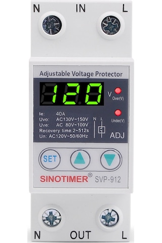 Singree Ac110v 40a Akıllı Otomatik Yeniden Ayaklanabilir Aşırı Ve Düşük Gerilim Koruyucu Anahtar Diğer