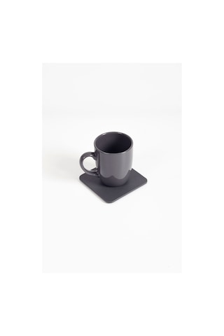 Turgut Office Deri Bardak Altlığı Antrasit 1 Adet Antrasit