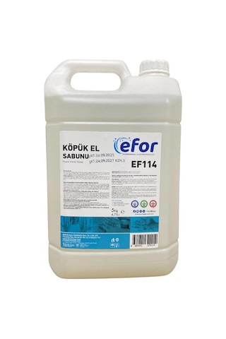 Köpük El Sabunu Kremli 5 Kg Şeffaf Kremli Premium Formül Dispenserlere Uygun
