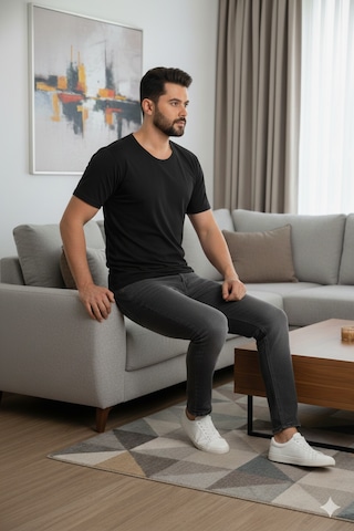 Lüx Wood Lüx Erşah 3 Lü Paket 003 Serisi Bis Yaka - Temel Renkler Üstün Kalite Siyah