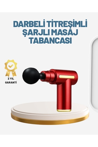 Elektrikli Masaj Tabancası Sessiz Çalışma Ve Derin Doku Masajı Beyaz - Siyah