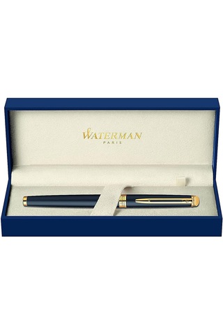 Waterman Hemisphere Mat Siyah Altın Tasarımlı Roller Kalem, Ince Çok Renkli